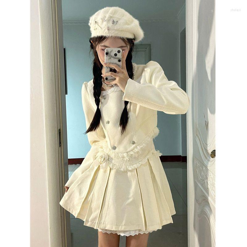 Work Dresses GkyocQ Women Sweet Skirts Sets Button Flower Tassel Short Coat Tops Lace Mini Skirt Cute Girls Two Piece Set Female Chic, 2pc set
Work Dresses GkyocQ Women Sweet Skirts Sets Button Flower Tassel Short Coat Tops Lace Mini Skirt Cute Girls Two Piece Set Female Chic, 2pc set