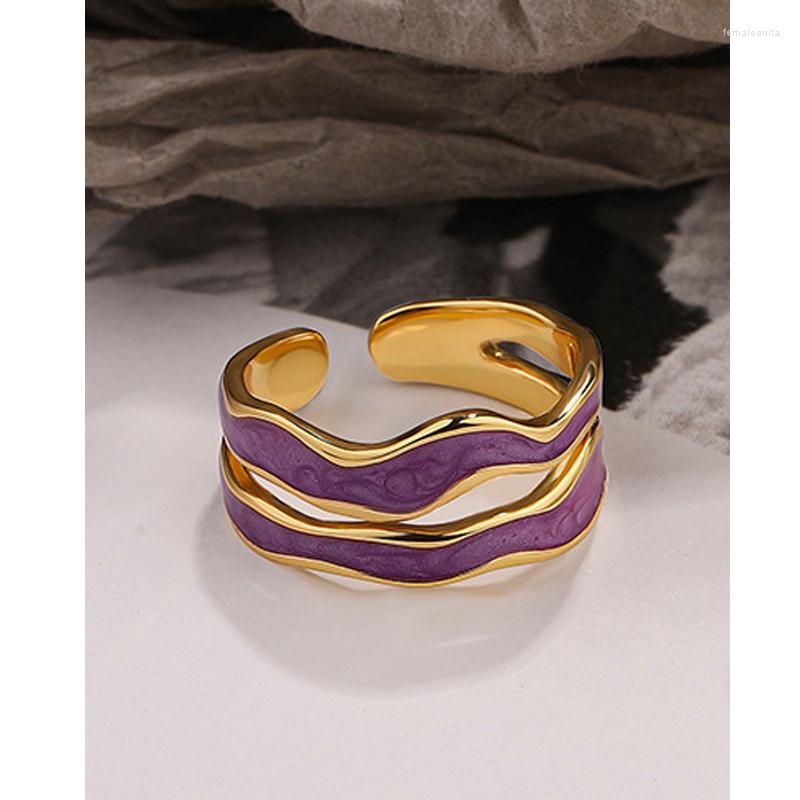 Cluster Rings MLKENLY Original Design 925 Sterling Silver Niche Irregular Enamel Hollow Double Ring Female Jewelry Wholesale
Cluster Rings MLKENLY Original Design 925 Sterling Silver Niche Irregular Enamel Hollow Double Ring Female Jewelry Wholesale
