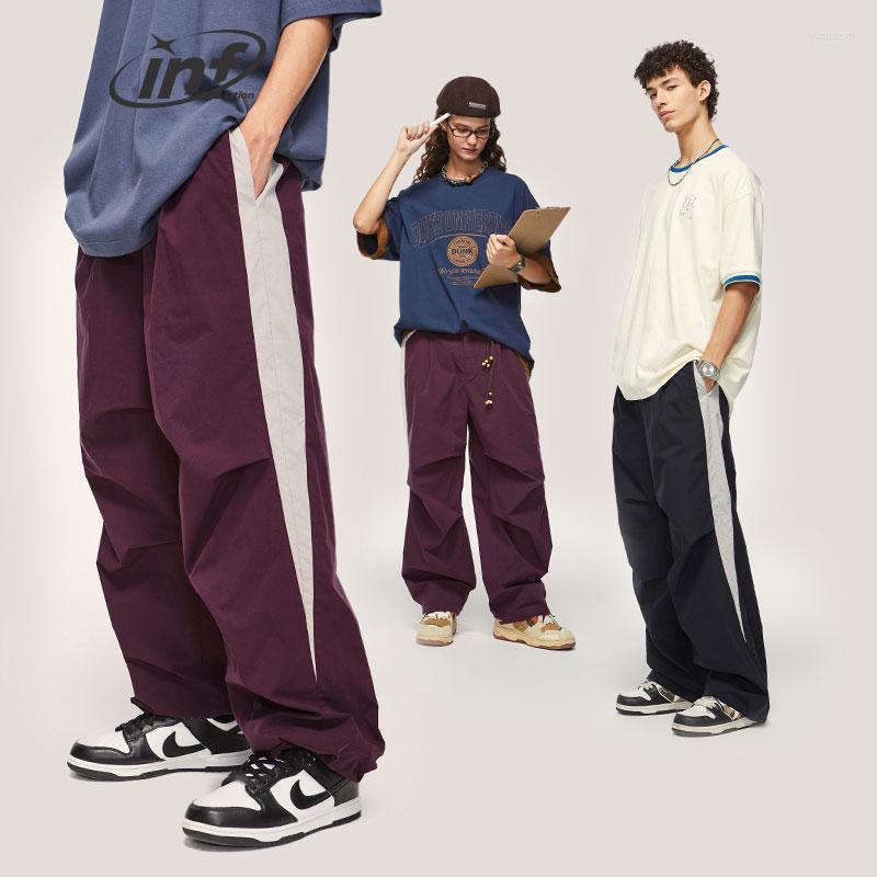 Men's Pants INFLATION Vintage Patchwork Cargo Unisex Baggy Parachute Men Wide Leg Track Sportswear, Navy blue
Men's Pants INFLATION Vintage Patchwork Cargo Unisex Baggy Parachute Men Wide Leg Track Sportswear, Navy blue