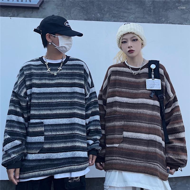 Women's Sweaters Autumn Lazy Style Striped Pullover Loose Long-sleeved Knitted Sweater Women, Black
Women's Sweaters Autumn Lazy Style Striped Pullover Loose Long-sleeved Knitted Sweater Women, Black
