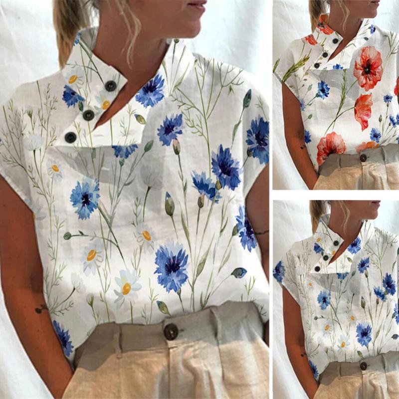 Women's Blouses Women Stand Collar Short Sleeve Casual Shirts Ladies OL Office Formal Tops Business Elegant Print Side Buttons Pullover, Red
Women's Blouses Women Stand Collar Short Sleeve Casual Shirts Ladies OL Office Formal Tops Business Elegant Print Side Buttons Pullover, Red