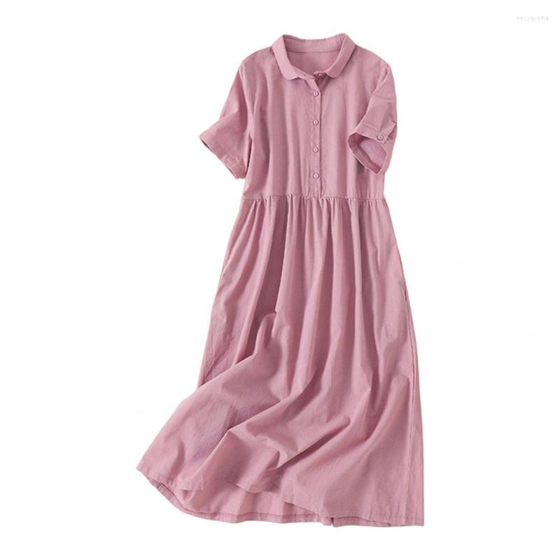 Casual Dresses Buttons Half Placket High-Waist Pleated Large Hem Women Dress Lapel Short Sleeve Summer Shirt Midi Female Clothing, Green
Casual Dresses Buttons Half Placket High-Waist Pleated Large Hem Women Dress Lapel Short Sleeve Summer Shirt Midi Female Clothing, Green
