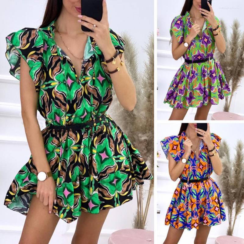 Casual Dresses Stylish Summer Dress Ruffles Woman Wearing Above Knee Length High Waist Mini, Green
Casual Dresses Stylish Summer Dress Ruffles Woman Wearing Above Knee Length High Waist Mini, Green
