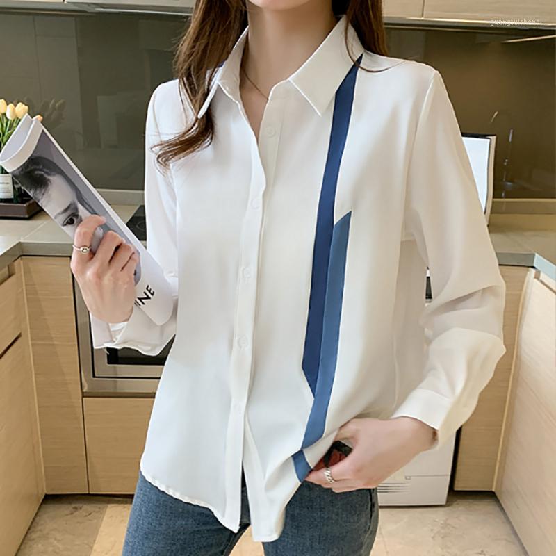 Women' Blouses Shirts For Women Chiffon Blouse Womens Tops Autumn Casual Turn Down Collar Long Sleeve Ladies Blusas Mujer De Moda 2023, Blue bar
Women' Blouses Shirts For Women Chiffon Blouse Womens Tops Autumn Casual Turn Down Collar Long Sleeve Ladies Blusas Mujer De Moda 2023, Blue bar