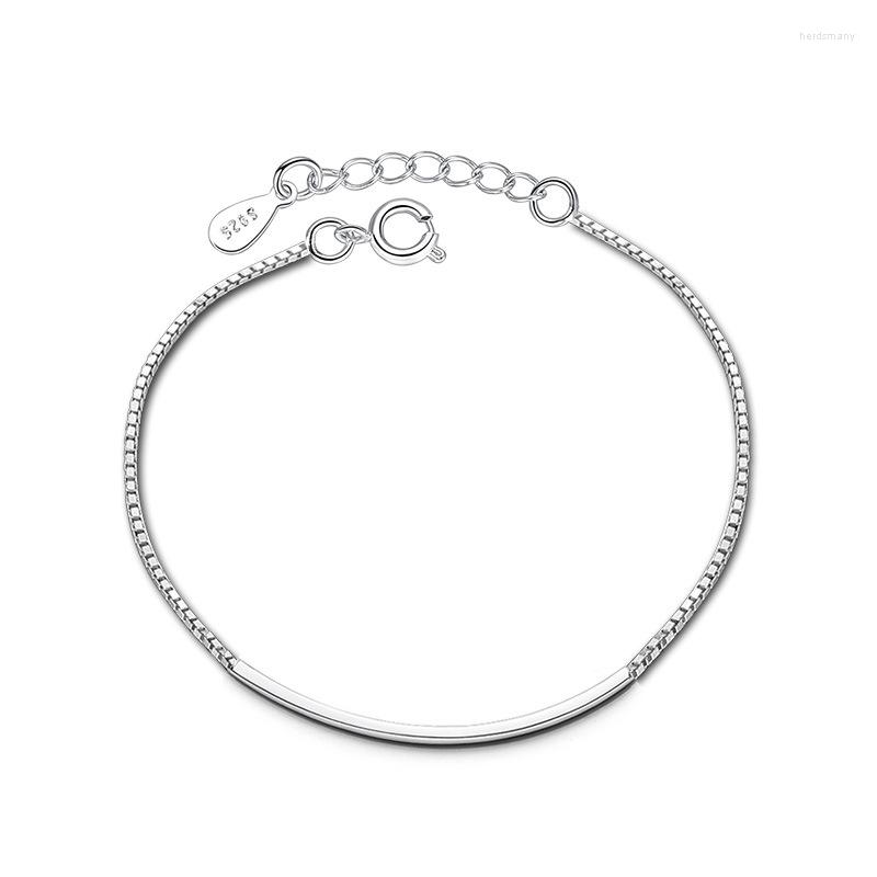 Link Bracelets Simple Fashion Silver Color Tube Box Chain & Bangles For Women Pulseira
Link Bracelets Simple Fashion Silver Color Tube Box Chain & Bangles For Women Pulseira