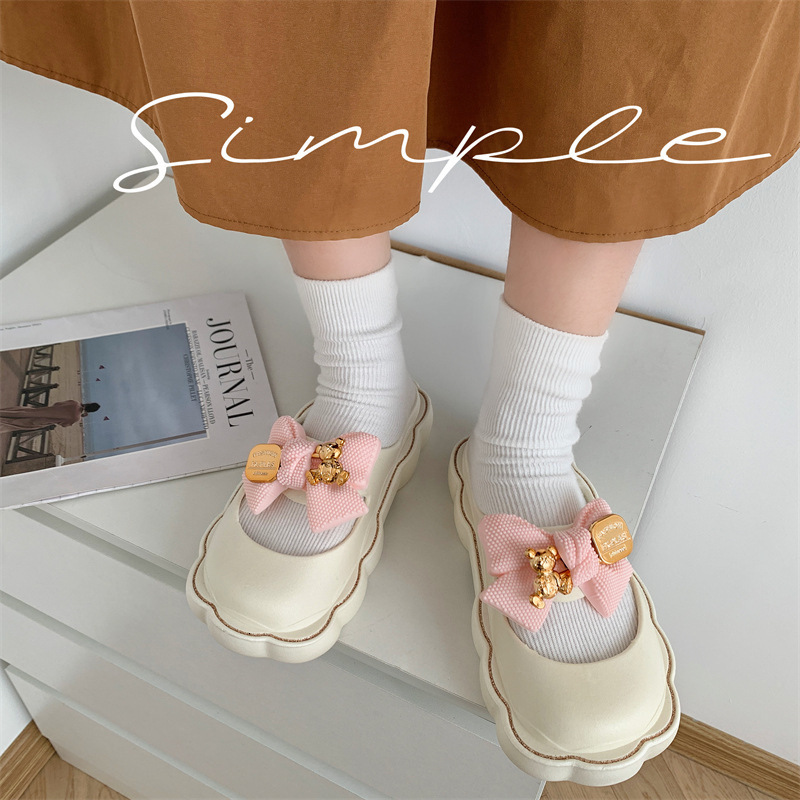 Slippers Summer Fashion Women's Slippers Soft Sole Mary Jane Thick Sole Baotou Beach Non slip Women's Slippers Large 230509