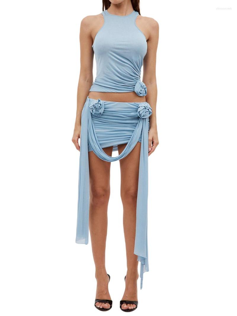 Women' Swimwear Women Y2K 2 Pieces Skirt Sets Mesh Long Sleeve Strap Solid V- Neck Pleated Beach Club, Zc-blue
Women' Swimwear Women Y2K 2 Pieces Skirt Sets Mesh Long Sleeve Strap Solid V- Neck Pleated Beach Club, Zc-blue