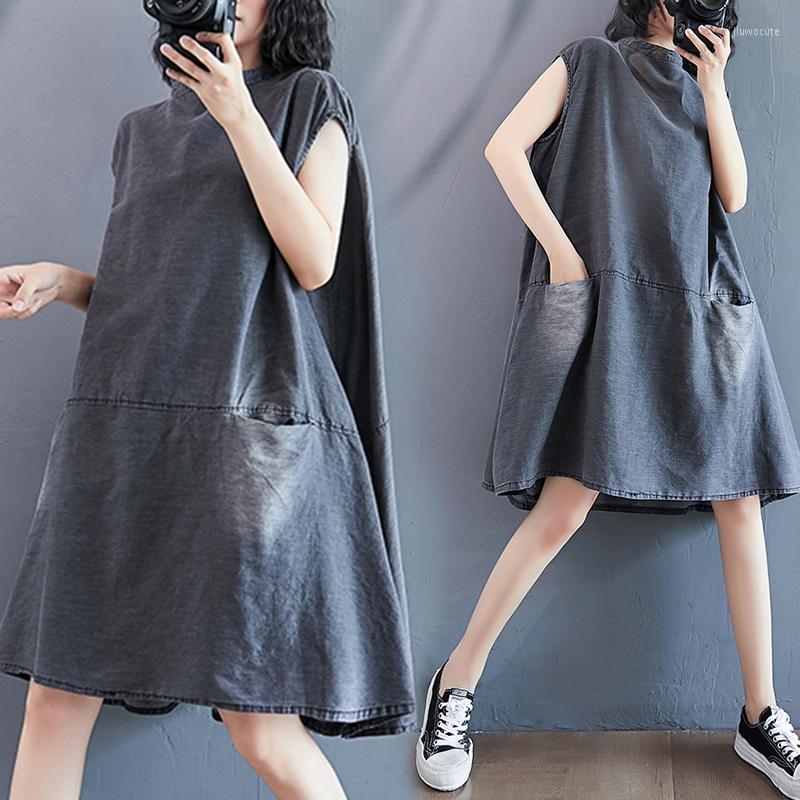 Casual Dresses Ladies Women Denim Dress Vintage Loose Sleeveless Mid-length Jeans Vestidos Lady 2023 Summer Pocket Femme Robe, Photo color
Casual Dresses Ladies Women Denim Dress Vintage Loose Sleeveless Mid-length Jeans Vestidos Lady 2023 Summer Pocket Femme Robe, Photo color