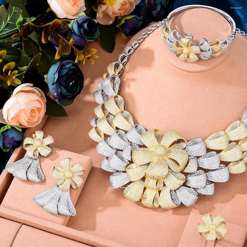 Necklace Earrings Set Jimbora High Quality Sparkly Luxury Princess Bridal Big Bangle Ring Jewelry Wedding Jewellery, Picture shown
Necklace Earrings Set Jimbora High Quality Sparkly Luxury Princess Bridal Big Bangle Ring Jewelry Wedding Jewellery, Picture shown