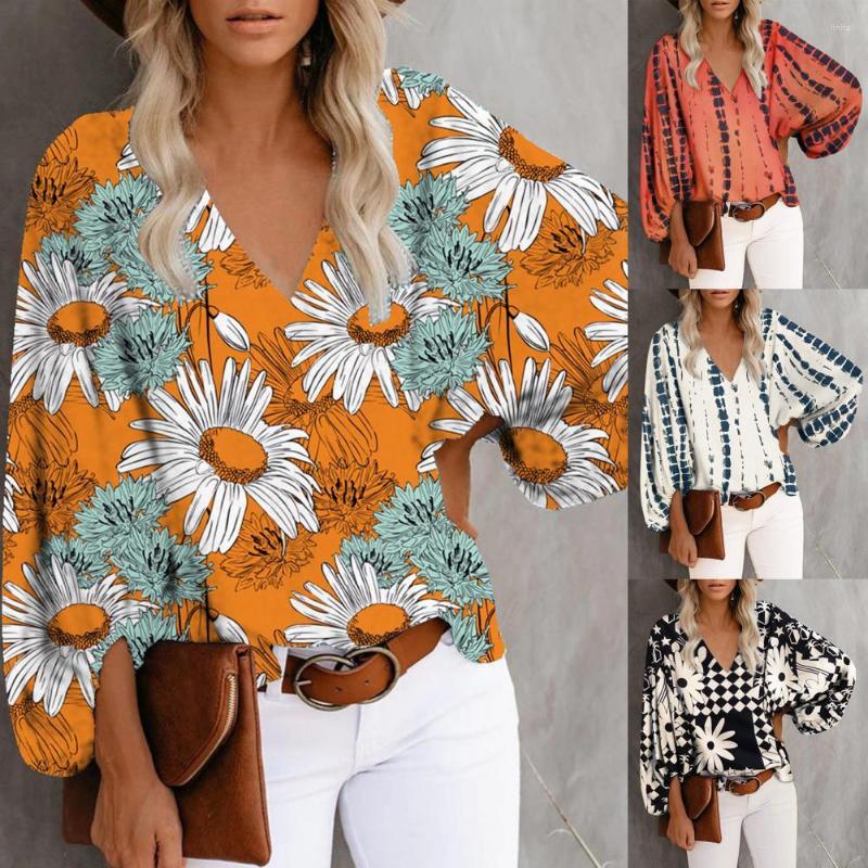 Women' Blouses Female Streetwear Oversized XXXL Tops Blusa Summer V Neck Long Lantern Sleeve Blouse Casual Women Printing Loose Elegant, Dark orange
Women' Blouses Female Streetwear Oversized XXXL Tops Blusa Summer V Neck Long Lantern Sleeve Blouse Casual Women Printing Loose Elegant, Dark orange