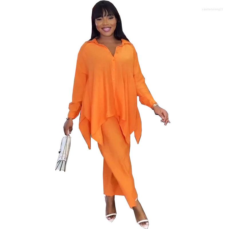 Ethnic Clothing African Sets For Women Dashiki Solid Loose Long Sleeves Irregular Shirt Tops And Pants Suits Fashion Streetwear 2 Piece Set
Ethnic Clothing African Sets For Women Dashiki Solid Loose Long Sleeves Irregular Shirt Tops And Pants Suits Fashion Streetwear 2 Piece Set