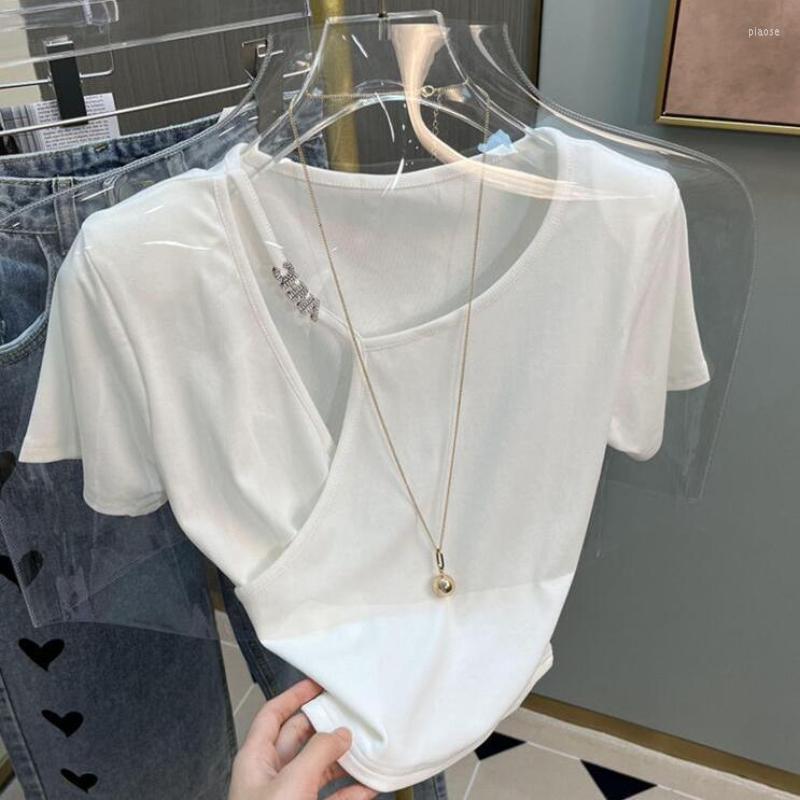 Women's T Shirts 2023 Summer Hollow Out Short Sleeve T-Shirt Sexy Exposed Collar Top Femme Sweet Pearl Nail Tee Oversized Shirt Crop Women, Khaki
Women's T Shirts 2023 Summer Hollow Out Short Sleeve T-Shirt Sexy Exposed Collar Top Femme Sweet Pearl Nail Tee Oversized Shirt Crop Women, Khaki