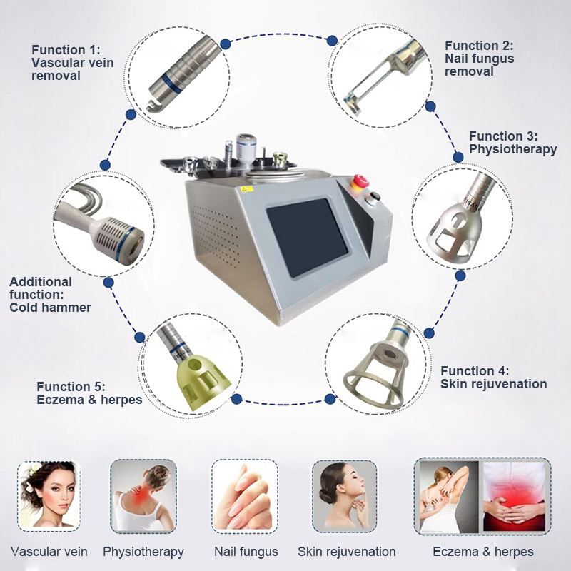 5+1 980nm Diode Laser Portable Red Blood Vessels Vascular Removal Laser Beauty Machine