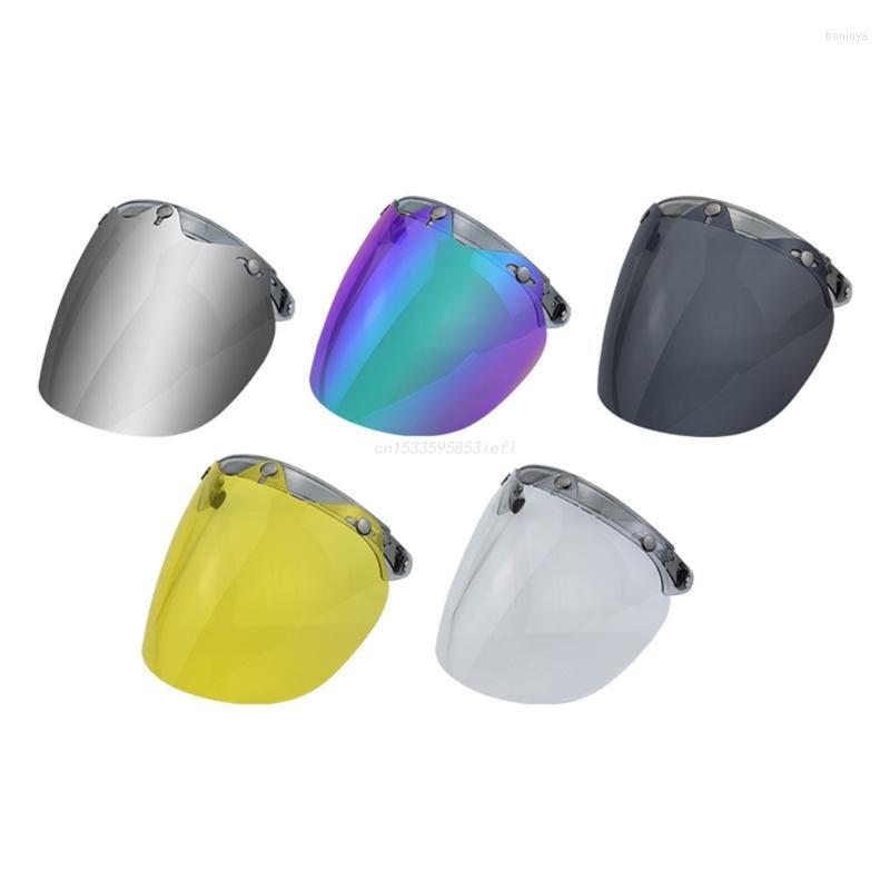 Motorcycle Helmets Universal 3-Snap Flip Up Visor Shield Lens For Open Face Motorcycles CF, Gray
Motorcycle Helmets Universal 3-Snap Flip Up Visor Shield Lens For Open Face Motorcycles CF, Gray