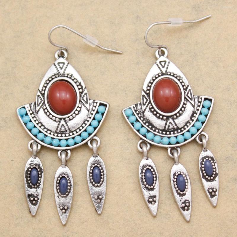 Dangle Earrings Tribal Vintage Silver Plated Etched Triangle Arrow Stone Dome Gypsy For Women Jewelry Brincos Tassel
Dangle Earrings Tribal Vintage Silver Plated Etched Triangle Arrow Stone Dome Gypsy For Women Jewelry Brincos Tassel