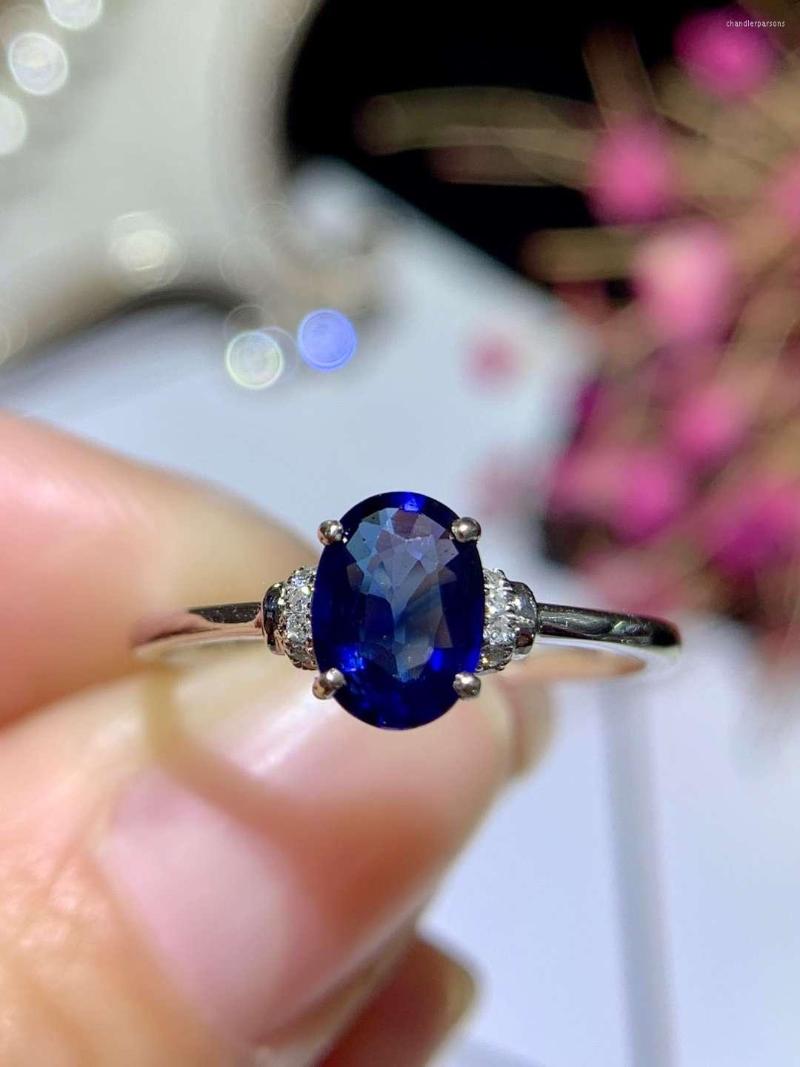 Cluster Rings Real 18K Gold Ring Natural And Blue Sapphire Gemstone Silver For Women Wedding
Cluster Rings Real 18K Gold Ring Natural And Blue Sapphire Gemstone Silver For Women Wedding
