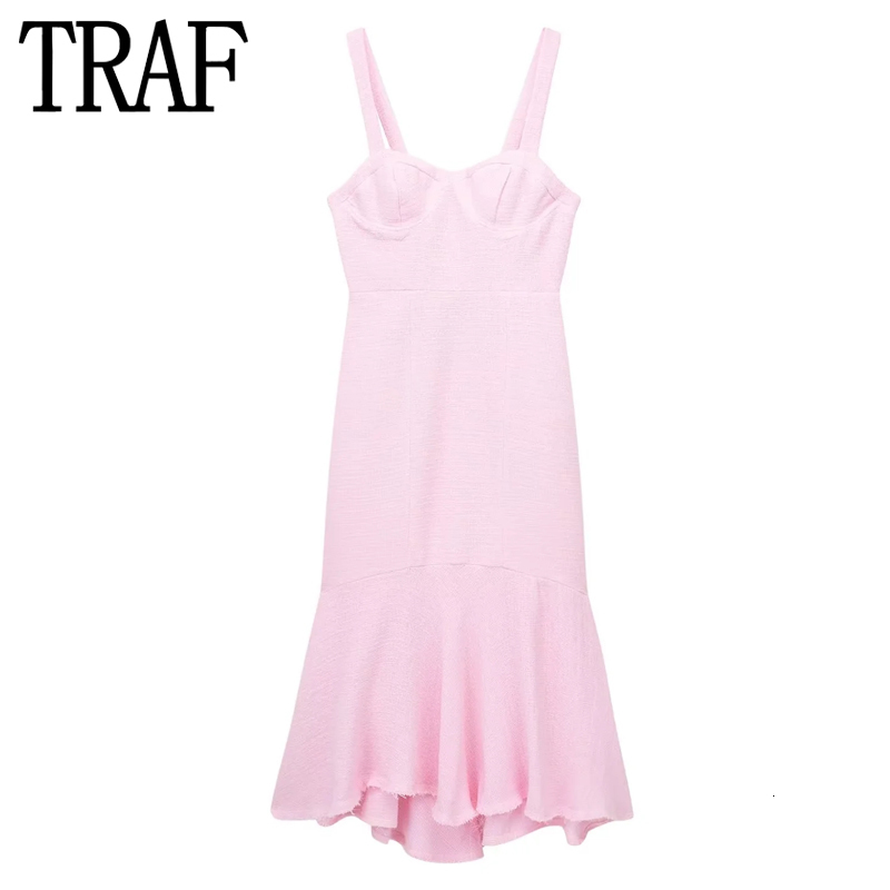 Party Dresses TRAF Pink Long Women Ruffle Corset Woman Textured Backless Sexy Summer Elegant For 230508, Beige
Party Dresses TRAF Pink Long Women Ruffle Corset Woman Textured Backless Sexy Summer Elegant For 230508, Beige