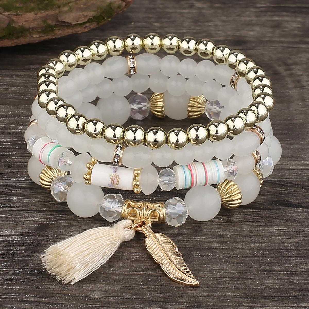 Bracelet Bohemian Style Strands Wings Tassel Multi Layer Fashion Elastic String Beaded
Bracelet Bohemian Style Strands Wings Tassel Multi Layer Fashion Elastic String Beaded