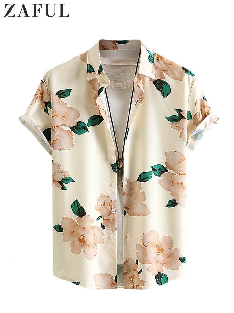 Men's Casual Shirts Shirt for Men Satin Floral Pattern Short Sleeves Blouses Stand Collar Silky Vacation Daily Streetwear Tops 230508, Beige
Men's Casual Shirts Shirt for Men Satin Floral Pattern Short Sleeves Blouses Stand Collar Silky Vacation Daily Streetwear Tops 230508, Beige