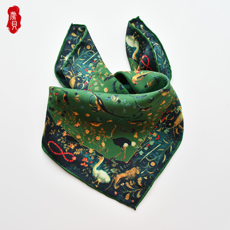 Sarongs Army green luxury natural silk scarf women spring printed bird 100 real twill scarves wrap shawl square 50cm bandana lady 230508
Sarongs Army green luxury natural silk scarf women spring printed bird 100 real twill scarves wrap shawl square 50cm bandana lady 230508