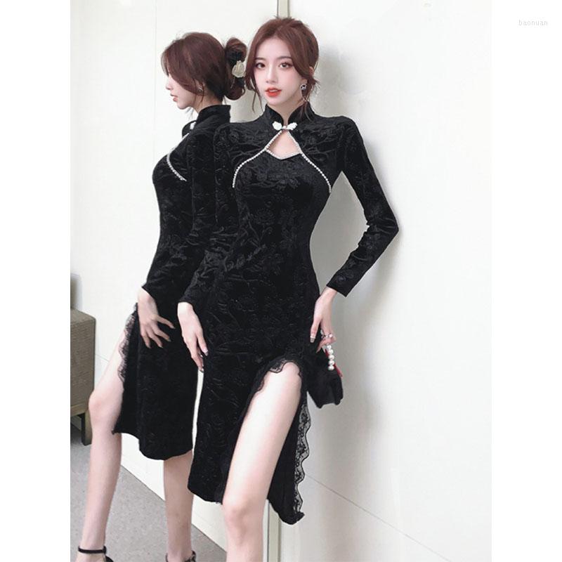 Ethnic Clothing Chinese Style Traditional Qipao Lady Improved Cheongsam Asian Dress Sexy Classic Young Women Long Split Bodycon Dresses
Ethnic Clothing Chinese Style Traditional Qipao Lady Improved Cheongsam Asian Dress Sexy Classic Young Women Long Split Bodycon Dresses