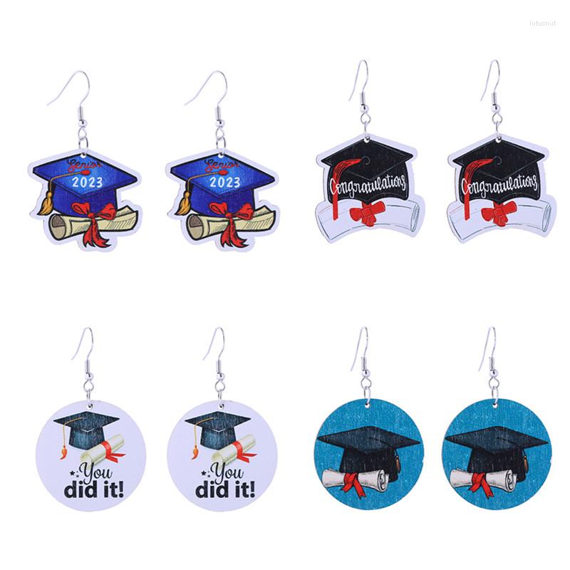 Dangle Earrings Pair Of 2023 Graduation Season Alumni Association Earring Wooden Print Book Doctoral Cap Bachelor Dress Student Gift2023
Dangle Earrings Pair Of 2023 Graduation Season Alumni Association Earring Wooden Print Book Doctoral Cap Bachelor Dress Student Gift2023