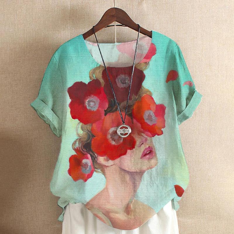 Women's T Shirts Vintage Women's T-Shirts Summer Hip Hop 3d Print Shirt Fashion Short Sleeve Top Ladies O-Neck Oversized Female Floral, A01-sm10585
Women's T Shirts Vintage Women's T-Shirts Summer Hip Hop 3d Print Shirt Fashion Short Sleeve Top Ladies O-Neck Oversized Female Floral, A01-sm10585