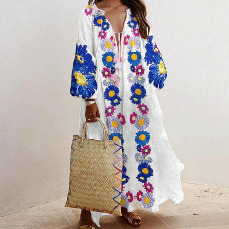 Casual Dresses Vestido Fashion Retro Printed Long Loose 2023 Fall Women's Sexy Deep V Neck Lantern Sleeve Dress Boho Style, Sky blue
Casual Dresses Vestido Fashion Retro Printed Long Loose 2023 Fall Women's Sexy Deep V Neck Lantern Sleeve Dress Boho Style, Sky blue
