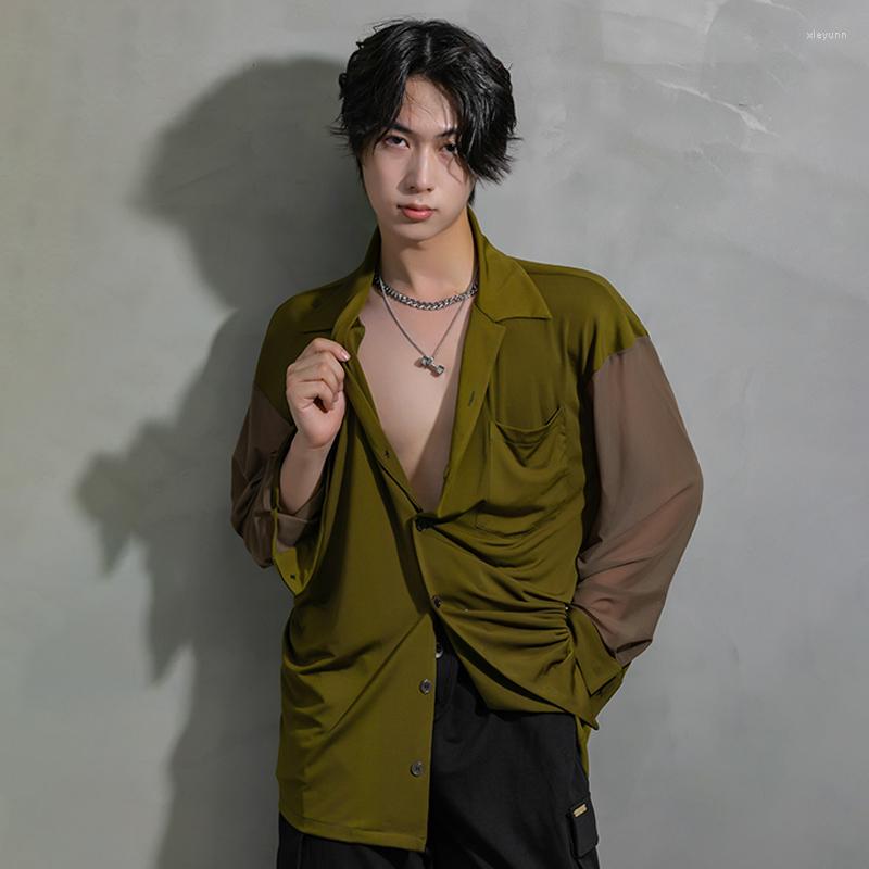 Stage Wear 2023 Men Latin Dance Tops Mesh Long Sleeves Black Shirt Practice Clothing Ballroom Clothes Cah Cha Tango BL9021, Brown
Stage Wear 2023 Men Latin Dance Tops Mesh Long Sleeves Black Shirt Practice Clothing Ballroom Clothes Cah Cha Tango BL9021, Brown