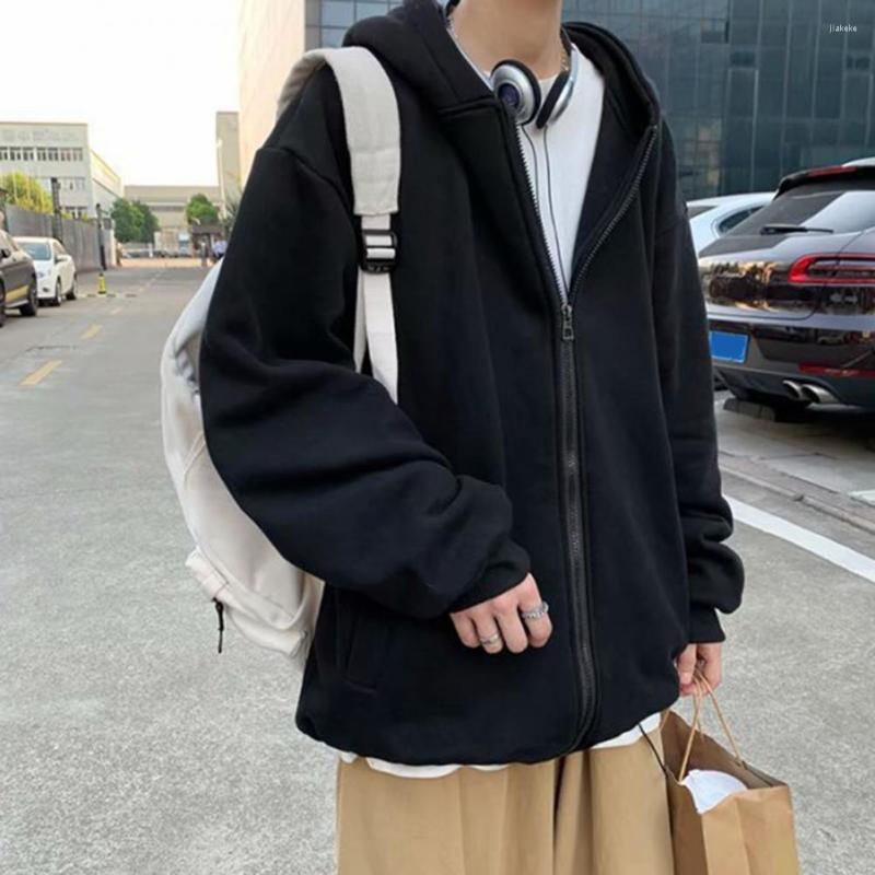 Men's Hoodies Men Hoodie Warm Autumn Coat Pockets Cardigan Stylish Pure Color Elastic Cuff, Black
Men's Hoodies Men Hoodie Warm Autumn Coat Pockets Cardigan Stylish Pure Color Elastic Cuff, Black