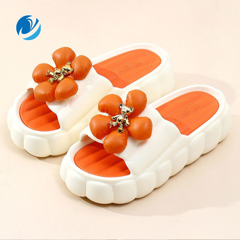 Slippers Mo Dou Women's Slippers Summer Home Shoes Thick Soft Sole Beach Sandals Non-slip for Outdoors Sweet Flowers Detachable 230509, Creamy white
Slippers Mo Dou Women's Slippers Summer Home Shoes Thick Soft Sole Beach Sandals Non-slip for Outdoors Sweet Flowers Detachable 230509, Creamy white