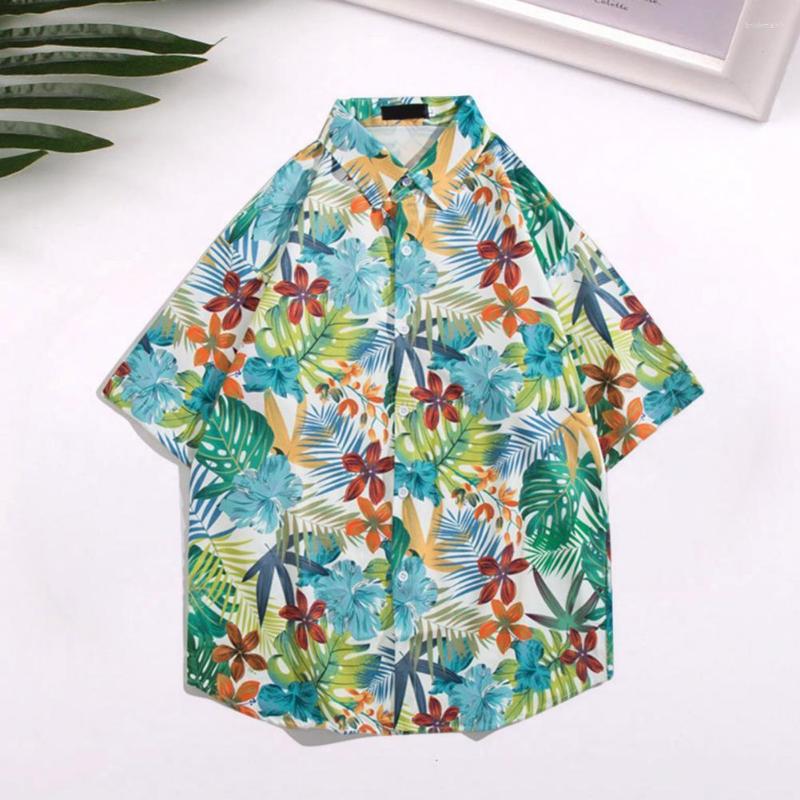 Men's Casual Shirts Men Shirt Lapel Short Sleeve Buttons Placket Summer Coconut Tree Print Loose Hawaiian Streetwear, Green
Men's Casual Shirts Men Shirt Lapel Short Sleeve Buttons Placket Summer Coconut Tree Print Loose Hawaiian Streetwear, Green