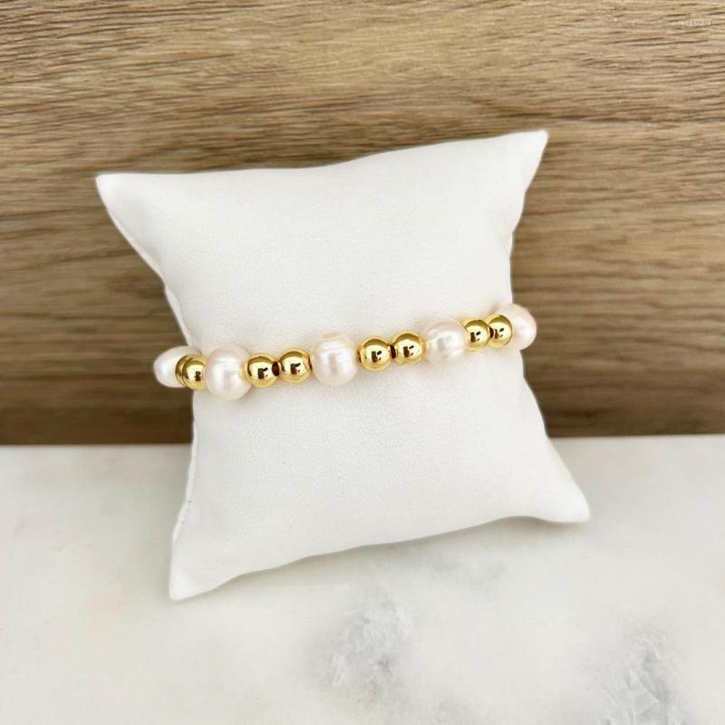 Strand Freshwater Pearl Beaded Bracelet Fashion Stretch Jewelry For Women Men Gold Plated Ball Beads Bracelets Handmade Gift
Strand Freshwater Pearl Beaded Bracelet Fashion Stretch Jewelry For Women Men Gold Plated Ball Beads Bracelets Handmade Gift