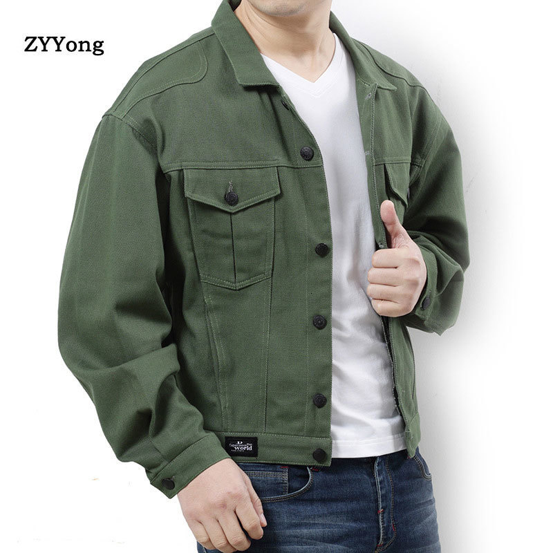 Men's Jackets Bomber Green Denim Jacket Men Black Jean Coats Cotton Turndown Collar Washed Loose Casual Fashion Spring Long Sleeve Clothing 230509
Men's Jackets Bomber Green Denim Jacket Men Black Jean Coats Cotton Turndown Collar Washed Loose Casual Fashion Spring Long Sleeve Clothing 230509