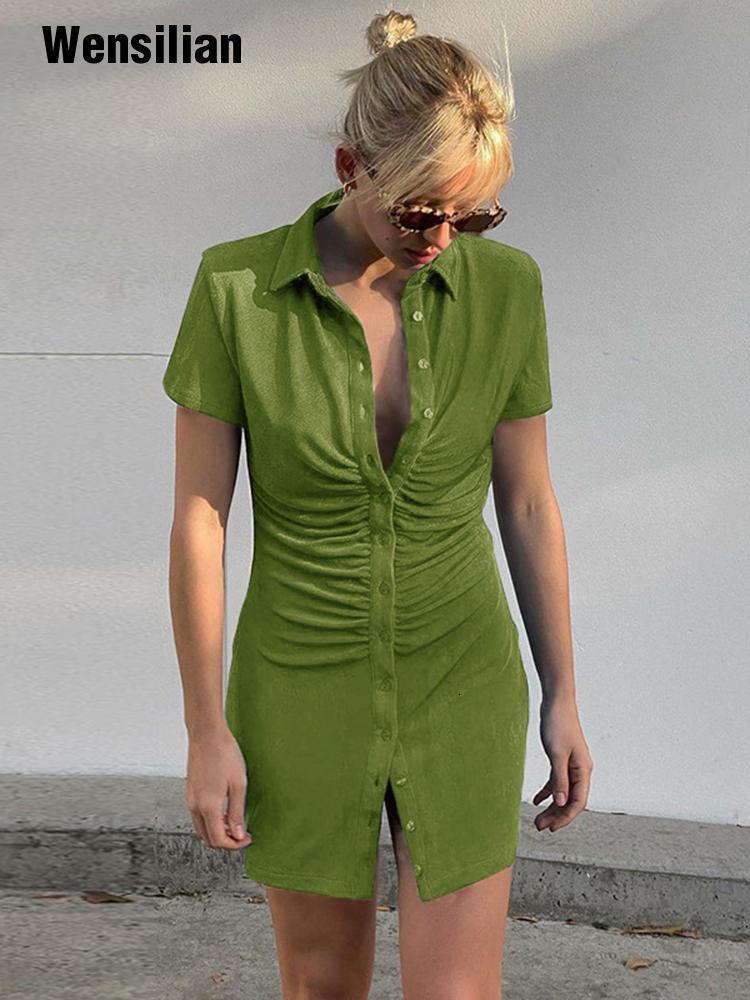 Party Dresses Summer Ruched Shirt Women Lapel Skinny Mini Female Fashion Slim Short Sleeve Lady Sexy Bodycon Vestidos 230508, My987-white
Party Dresses Summer Ruched Shirt Women Lapel Skinny Mini Female Fashion Slim Short Sleeve Lady Sexy Bodycon Vestidos 230508, My987-white