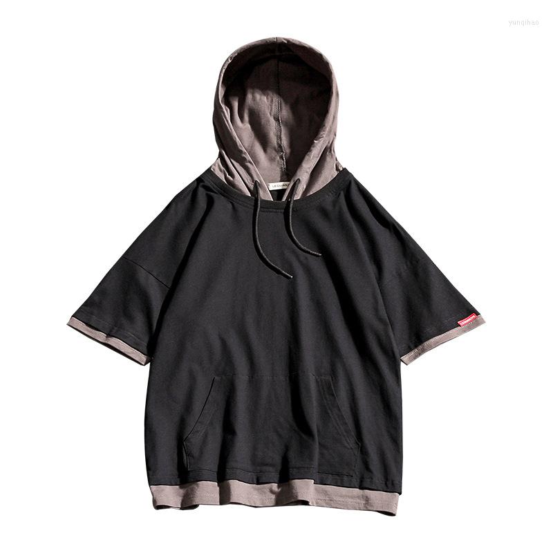 Men's T Shirts 2023 Summer Style Hooded T-Shirt Japanese-Style Ins White Brick Wall Large Size Loose-Fit Mock Two-Piece Short-Sleeved, Gray
Men's T Shirts 2023 Summer Style Hooded T-Shirt Japanese-Style Ins White Brick Wall Large Size Loose-Fit Mock Two-Piece Short-Sleeved, Gray