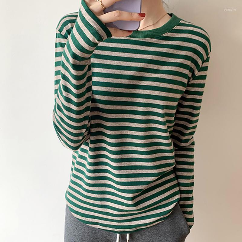 Women' T Shirts Striped Shirt Women Cotton Tee Femme Autumn Casual Long Sleeve Top O Neck T-Shirts Korean Style Clothes Camisetas Mujer, Black
Women' T Shirts Striped Shirt Women Cotton Tee Femme Autumn Casual Long Sleeve Top O Neck T-Shirts Korean Style Clothes Camisetas Mujer, Black