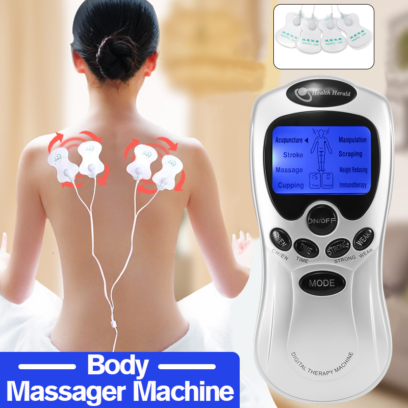 Other Massage Items Electric Tens Machine Digital Therapy Body Pain Relief Acupuncture Stimulator 4 Electrode Pads r Health 4 Ways 230508
Other Massage Items Electric Tens Machine Digital Therapy Body Pain Relief Acupuncture Stimulator 4 Electrode Pads r Health 4 Ways 230508