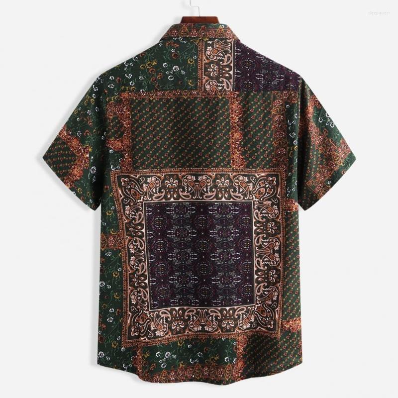 Men's Casual Shirts Classic Summer Shirt Turn-down Collar Sweat Absorbing Retro Irregular Pattern Male Soft Streetwear, Green
Men's Casual Shirts Classic Summer Shirt Turn-down Collar Sweat Absorbing Retro Irregular Pattern Male Soft Streetwear, Green
