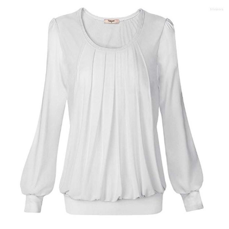 Women' Blouses Casual Solid Pleated White Tops Women Clothing Spring Elastic O-Neck Long Sleeve Women' Shirt Elegant Kintted Mesh, Black
Women' Blouses Casual Solid Pleated White Tops Women Clothing Spring Elastic O-Neck Long Sleeve Women' Shirt Elegant Kintted Mesh, Black