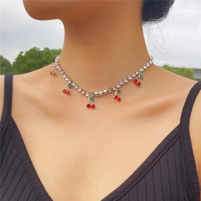 Chains Fashion Charm Sweet Geometry Small Cherry Pendant Necklace For Women Statement Tennis Rhinestone Collar Chain Birthday Gift
Chains Fashion Charm Sweet Geometry Small Cherry Pendant Necklace For Women Statement Tennis Rhinestone Collar Chain Birthday Gift