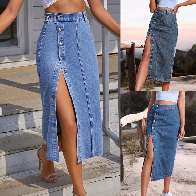 Skirts Slit Denim Skirt Blue Black Button Sexy Women 90s Aesthetic Bodycon High-Waisted 2023 Summer Long Stylish Pencil
Skirts Slit Denim Skirt Blue Black Button Sexy Women 90s Aesthetic Bodycon High-Waisted 2023 Summer Long Stylish Pencil