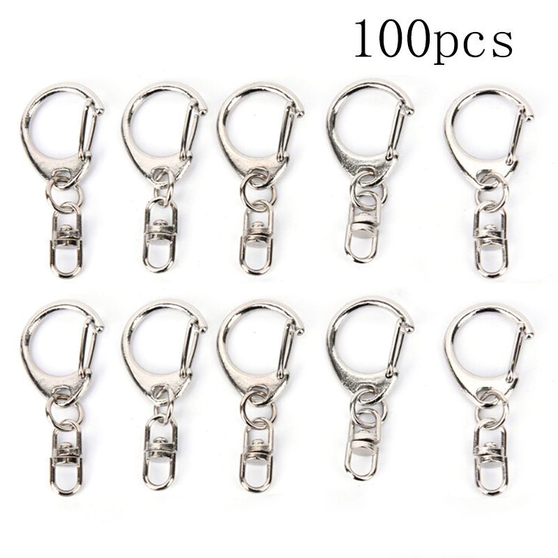 Keychains Lanyards 100pcs DIY Polished Keyring Keychain Split Ring Short Chain Key Rings Metal Swivel Clasp Hooks Jewellery Making Parts 230508
Keychains Lanyards 100pcs DIY Polished Keyring Keychain Split Ring Short Chain Key Rings Metal Swivel Clasp Hooks Jewellery Making Parts 230508