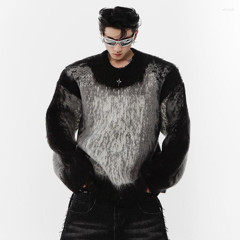 Men's Sweaters A1317 Thickened Tie Dyed Mohair Men Sweater Round Neck Loose Contrast Color 2023 Casual Darkwear Male Pullover High Street, Gray
Men's Sweaters A1317 Thickened Tie Dyed Mohair Men Sweater Round Neck Loose Contrast Color 2023 Casual Darkwear Male Pullover High Street, Gray