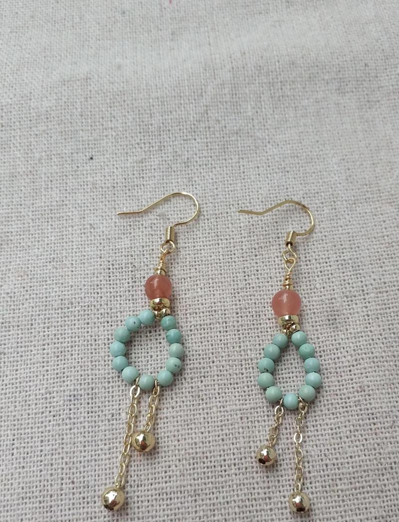 Dangle Earrings 1pcs/lot Natural Blue Red Agate Turquoise 14K Gold Packaged Fashion Ethnic Original Design Light Concise Taki
Dangle Earrings 1pcs/lot Natural Blue Red Agate Turquoise 14K Gold Packaged Fashion Ethnic Original Design Light Concise Taki