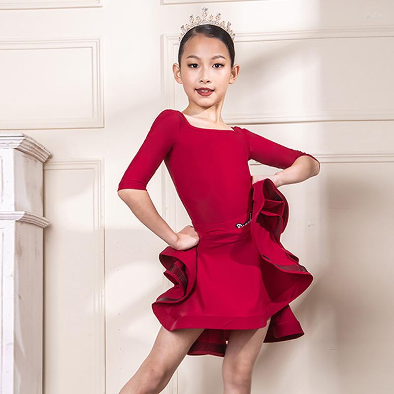 Stage Wear Latin Dance Dress Girls Suits Performance Costume Summer Salsa Dancing Outfit Samba Dancewear Designer Clothes JL3140, Red
Stage Wear Latin Dance Dress Girls Suits Performance Costume Summer Salsa Dancing Outfit Samba Dancewear Designer Clothes JL3140, Red