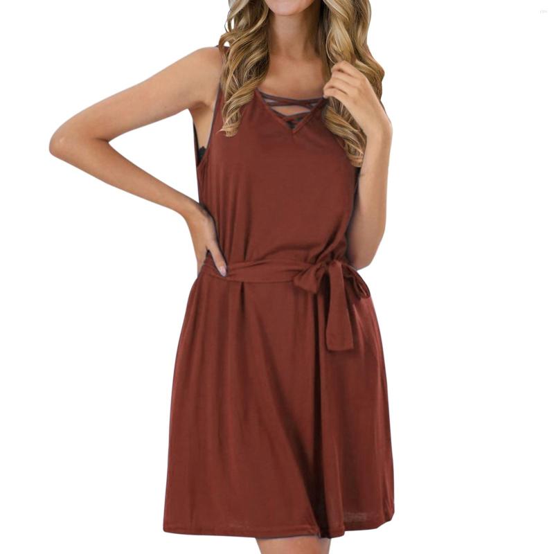 Casual Dresses Summer Cotton T Shirt For Women 2023 Fashion Solid Color Sleeveless A Line Dress With Pocket Belted Tank, Black
Casual Dresses Summer Cotton T Shirt For Women 2023 Fashion Solid Color Sleeveless A Line Dress With Pocket Belted Tank, Black