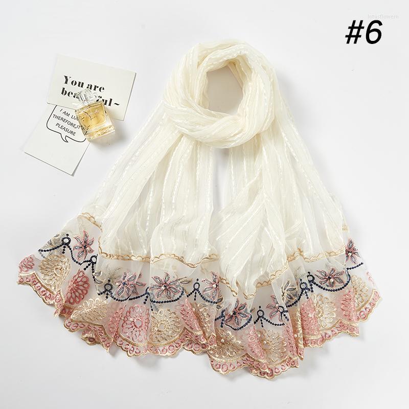Scarves Lace Pearl Ladies Scarf Women Shawls Hijab Muslim Wrap Headband Fashion Ethnic
Scarves Lace Pearl Ladies Scarf Women Shawls Hijab Muslim Wrap Headband Fashion Ethnic