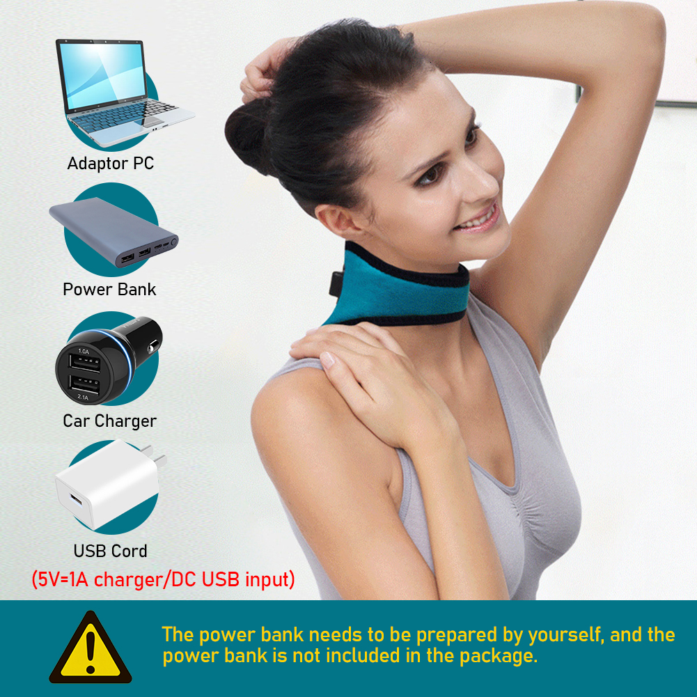 Other Massage Items Electric Heating Neck Brace Cervical Vertebra Fatigue Therapy Reliever Pain Relieve Strap Moxibustion Health Care Tool 230508