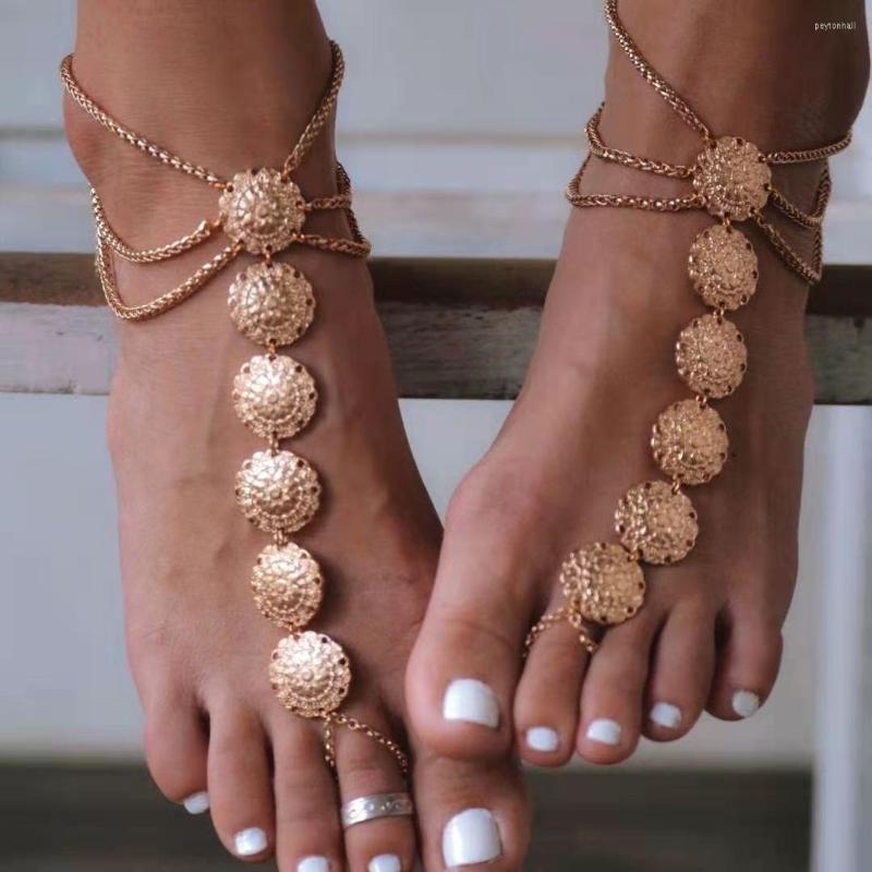 Anklets Fashion Anklet For Women Personality Retro Summer Carved Flower Plate Alloy Finger Girls Vacation Trendy Party Gift
Anklets Fashion Anklet For Women Personality Retro Summer Carved Flower Plate Alloy Finger Girls Vacation Trendy Party Gift